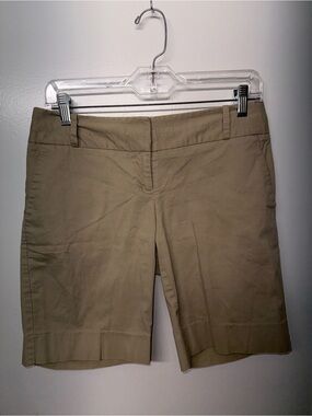 Women’s Khaki Stretch Bermuda Shorts
